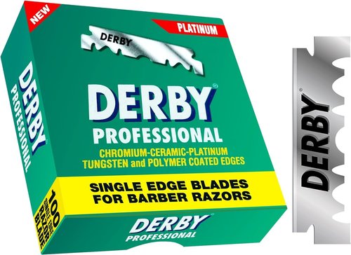 200 "Derby Professional" Single Edge Razor Blades for straight razor