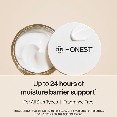 Honest Beauty Mini Hydrogel Cream - Lightweight Moisturizing Water Cream with Hyaluronic Acid | Fragrance-Free, Vegan | Travel Size, 0.57 fl oz