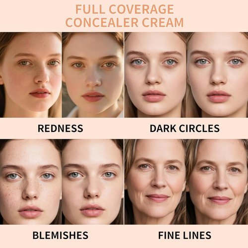 Regine Switzerland Pot Concealer - Full Coverage Waterproof Eye Brightener | Conceals Dark Circles & Blemishes, 0.53 Oz