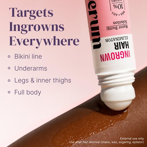 Razor Bump Stopper with Dark Spot Remover, Ingrown Hair Treatment for Bikini Area and Razor Bumps Treatment - Salicylic Acid After Shave Solution for Ingrown Hairs & Razor Burns
