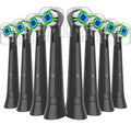 Qitizu Replacement Heads Compatible with Oral B iO Electric Toothbrush, Replacement Toothbrush Heads Fit for Oral-B iO 2/3/4/5/6/7/8/9/10 Series Toothbrush, 8 Packs (Black)