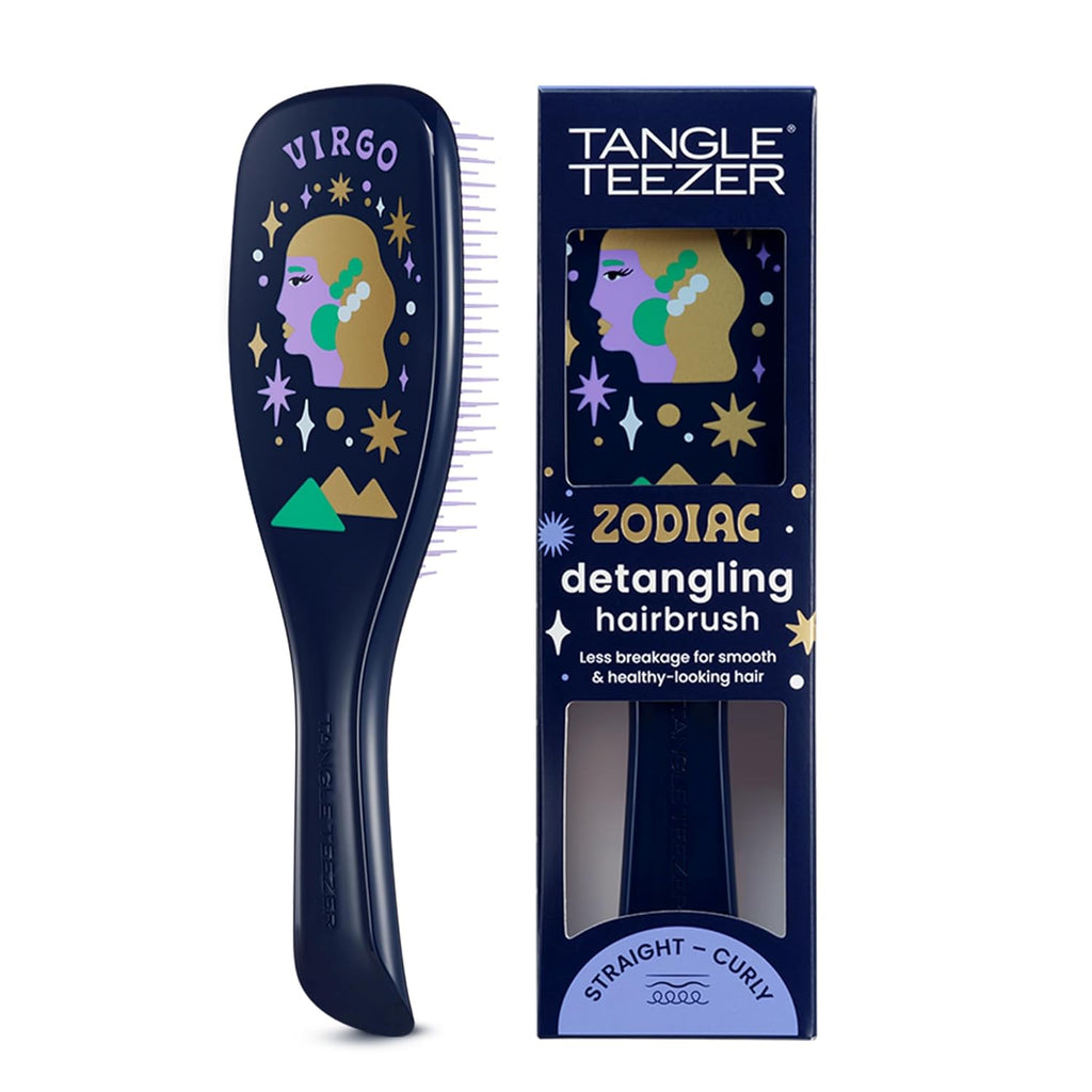 Tangle Teezer Zodiac Ultimate Detangler Hairbrush - Eliminates Knots & Reduces Breakage | Virgo Design