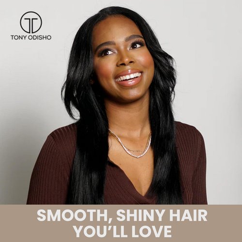 TONY ODISHO Professional Paddle Hair Brush – Cushion Brush with Tourmaline Nylon and First Cut Boar Bristles for Gentle Detangling & Natural Shine (Black, Large)