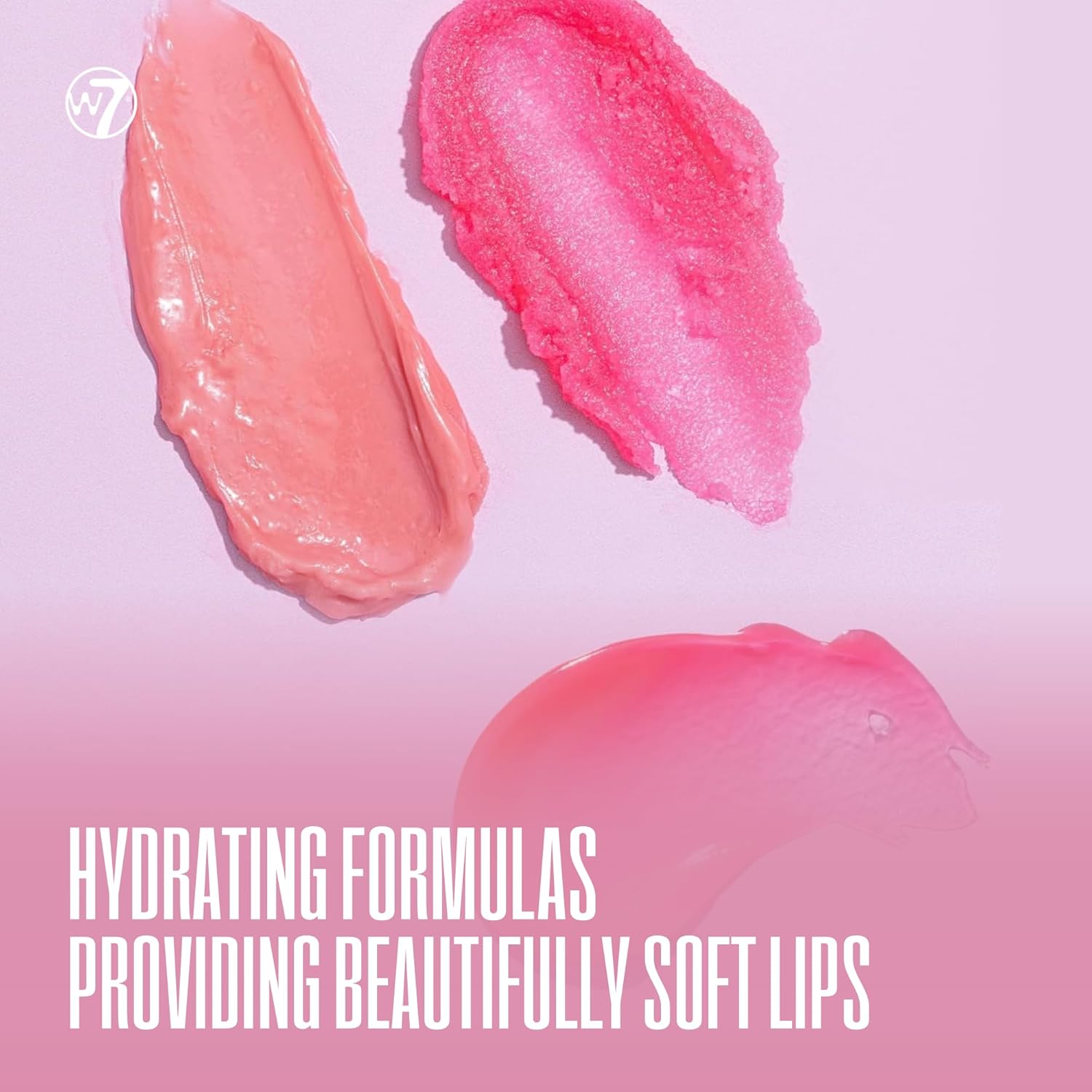 W7 Sweet Dreams Lip Care Gift Set | Overnight Mask, Balm & Scrub - Strawberry Flavor