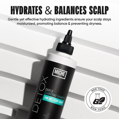 Miche Beauty Detox Shampoo - Sulfate-Free Clarifying Cleanser for All Hair Types | 8oz Moisturizing Formula