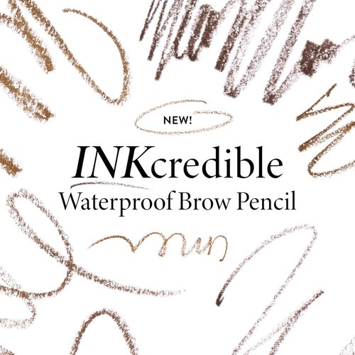 Laura Geller New York INKcredible Waterproof Brow Pencil - Long-Lasting Eyebrow Filler with Blending Spoolie (02 Taupe)