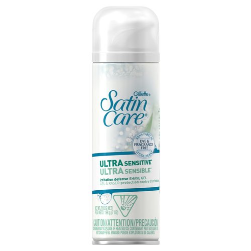 Gillette Satin Care Ultra Sensitive Women's Shave Gel - 7 oz