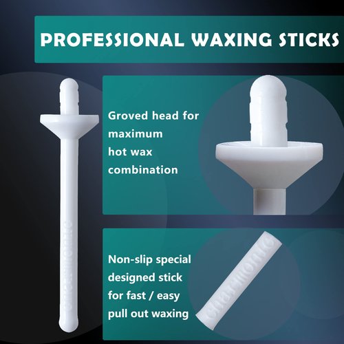 Charmonic 200 Pcs Wax Sticks, Nose Wax Kit Accessories, Waxing Sticks for Nostril Nasal Cleaning, Ear Face Eyebrows Hair Removal for Men Women