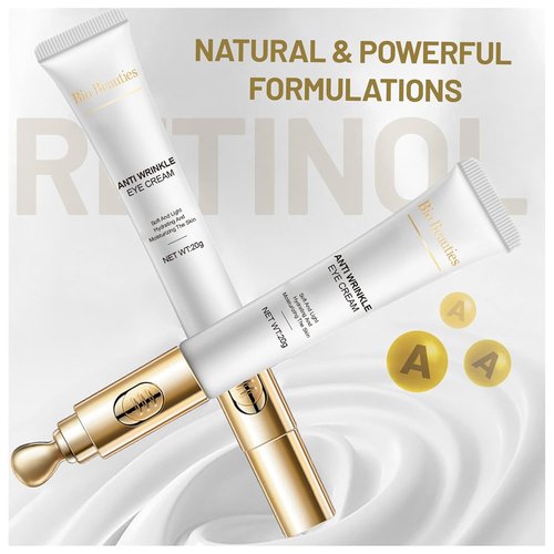 Skiennix Retinol Under Eye Cream - Reduce Dark Circles & Wrinkles | Anti-Aging with Electric Massager