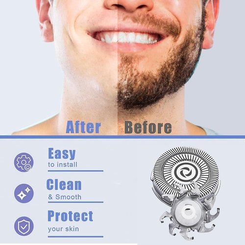 Shaver Replacement Blades compatible with Skull Shaver Pitbull Gold PRO Shaver Replacement Blade,Shaver Replacement Heads for Pitbull Platinum Pro Shaver