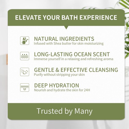 BODY & EARTH 12Pcs Ocean Scent Spa Gift Baskets for Women Luxurious Gifts for Women Valentines Day Gifts for Her Gift Sets for Women