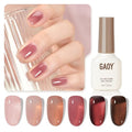 GAOY Rose Garden Jelly Gel Nail Polish Kit - 6 Sheer Colors for Salon Quality Manicure & DIY Nail Art