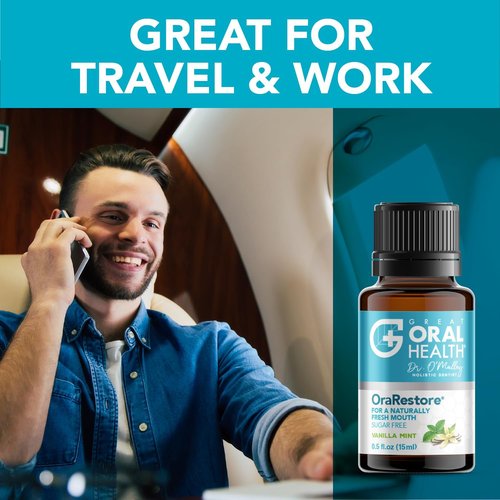 OraRestore Bad Breath Treatment - Dentist Formulated Oral Rinse & Tooth Oil for Fresh Breath | 15ml