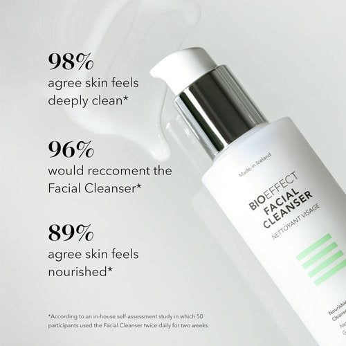 BIOEFFECT Facial Cleanser - Hydrating Gel-to-Milk Face Wash with Squalane | Removes Makeup & Impurities, 120ml