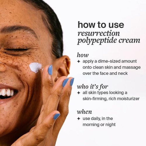Cocokind Resurrection Polypeptide Cream - Hydrating Anti-Aging Face Moisturizer with Peptides & Squalane