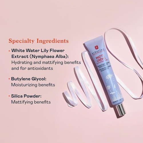 Erborian Matte Face Cream - Mattifying & Blurring Primer for Oily Skin - 1.5 Oz for a Flawless Finish