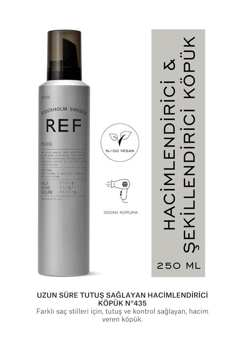 Reference of Sweden 435 Mousse - Lightweight Styling Foam for All Hair Types | 8.45 oz