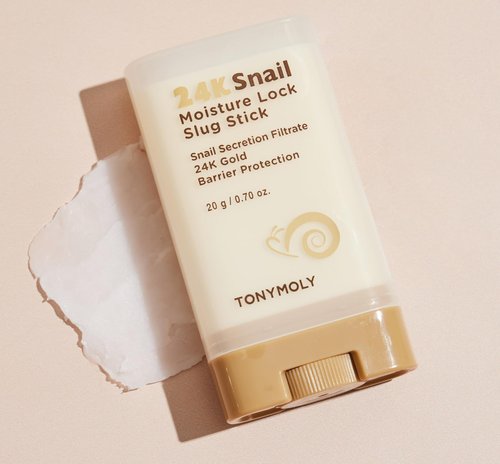 TONYMOLY 24K Snail Moisture Facial Stick 20g – Hydrating Multi Balm with Snail Mucin & 24K Gold for Glowing Skin, Anti-Aging Skincare, Moisture Barrier Protection, Korean Skincare