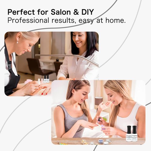 Creaglam Nail Dehydrator and Primer: 15ml Professional Nail Prep Acid Free & Hema-Free Primer and Dehydrator for Acrylic and Gel Nail Polish Manicure Gift Nail Supplies