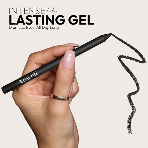 Araceli Beauty Gel Pencil Eyeliner - Water Resistant, Smudge-Proof & Long-Lasting in Bold Sangria Color