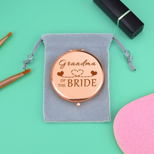 Grandma of The Bride Gifts Wedding Party Gifts Thank You Gift Compact Mirror for Grandmother Grandma Wedding Gift Folding Makeup Mirror for Nana Grammy Engagement Gifts for Her