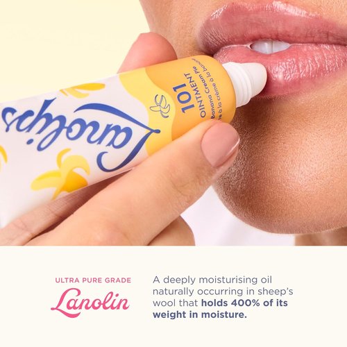**Lanolin 101 Multipurpose Ointment - Healing Lip Balm & Skin Moisturizer - Banana Cream Pie (0.35 oz)**