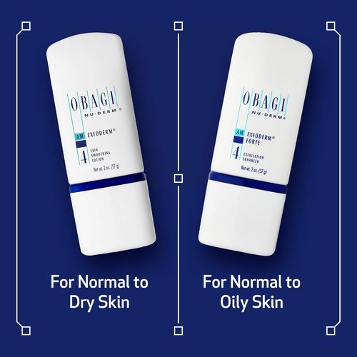 Obagi Nu-Derm Exfoderm Forte - Lightweight Exfoliating Lotion with Glycolic & Lactic Acids for Smooth, Bright Skin - Ideal for Normal to Oily Skin