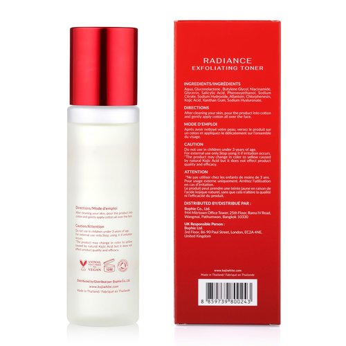 Koji White Exfoliating Toner for Face, 5% PHA BHA Toner | 2% Niacinamide, Kojic Acid & Hyaluronic Acid | Hydrating & Soothing Facial Toner | Unscented for Sensitive Skin, Vegan Skincare, 5.07 Fl Oz