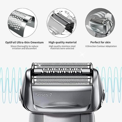 Braun 70S Series 7 Replacement Foil Shaver Heads - Compatible with 720, 750CC, 760CC, 790CC | 2-Pack