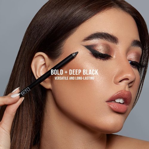 K7L Black Eyeliner - Waterproof, Longwear, Smudgeproof | Onyx Shade