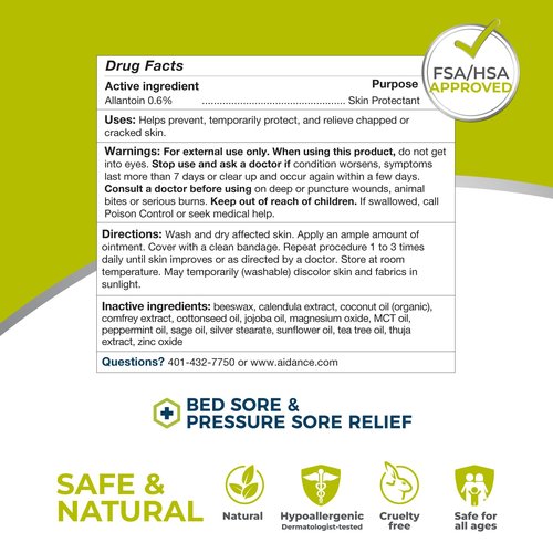 terrasil Bed Sores Treatment Cream & Pressure Sores Cream – Natural Ingredients for Healing of Bedsores, Ulcers & Wounds, 3X Power for Fast Soothing Relief (3oz)