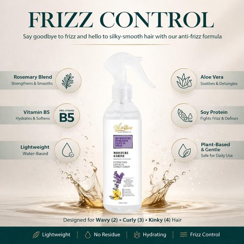 Regine Switzerland Lightweight Leave-In Conditioner Spray - Rosemary & Castor Oil | Color Safe, 8.45 Fl. Oz