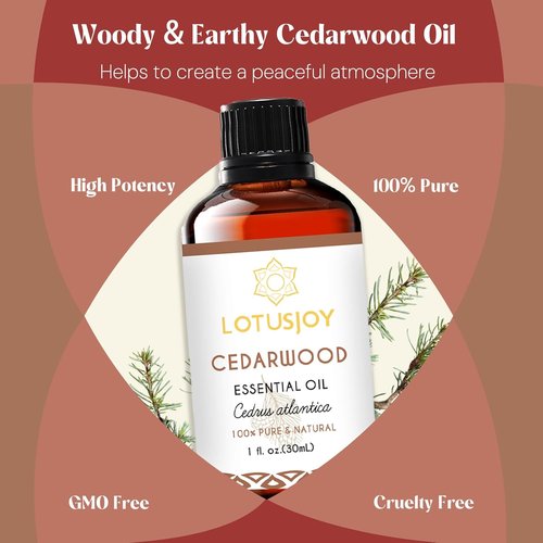 Cedarwood Essential Oil | Aromatic Diffuser Blend for Home - 1 Oz