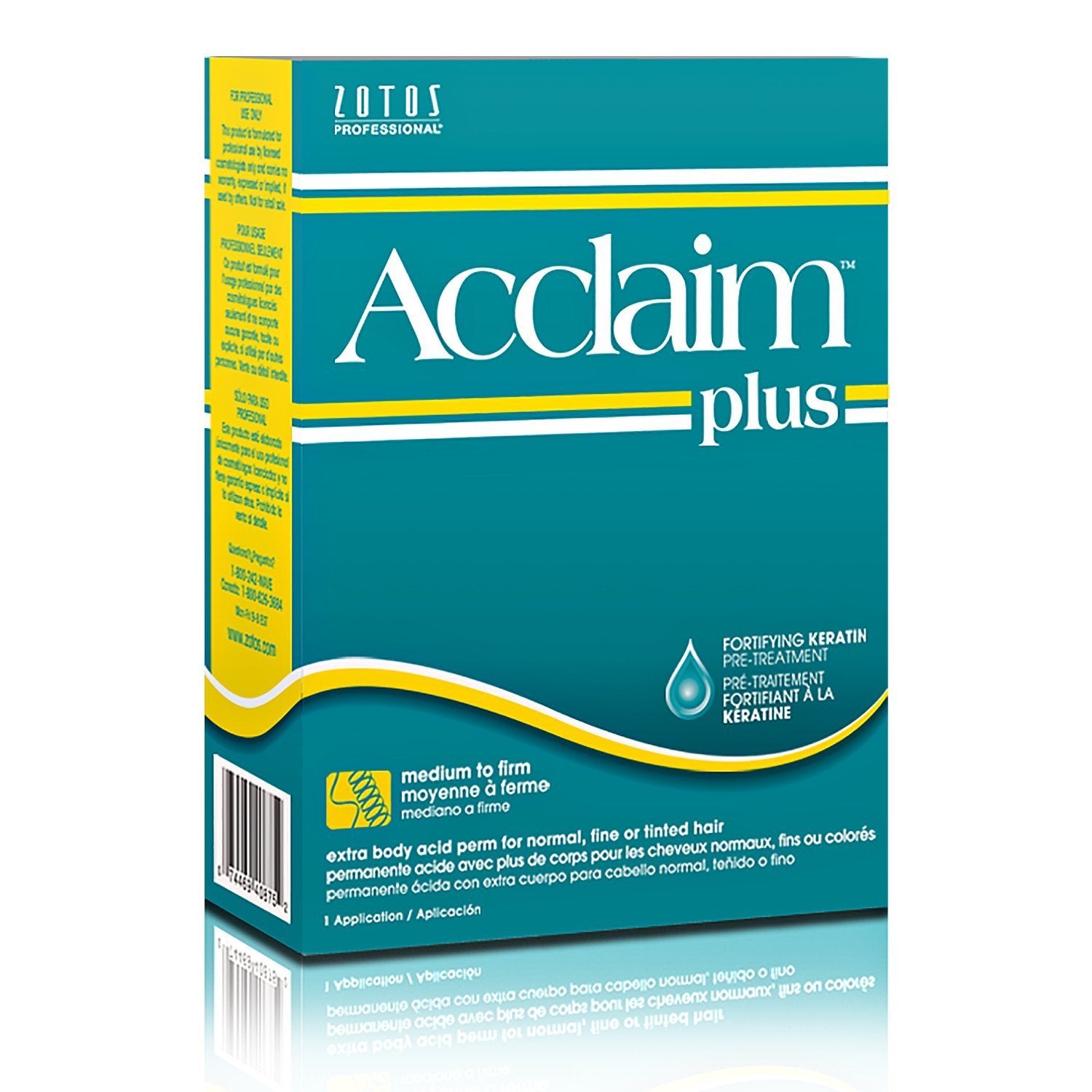 Zotos Acclaim Plus Extra Body Acid Perm - Unisex Hair Treatment for Volume | 1 Application