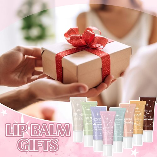 Linyuthia 24 Pcs Appreciation Gifts Lip Balm Bulk Moisturizing Balm for Dry Cracked lips Team Thank You Gift Volunteer Appreciation Party Favor for Women Teacher Employee Coworkers Nurse Girls Friend