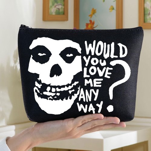 BWWKTOP Music Band Album Cosmetic Makeup Bag Song Lyrics Gift Would You Love Me Anyway Makeup Zipper Pouch Bag Singer Merchandise (Would you love)