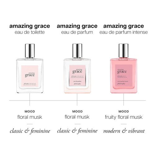 Philosophy Amazing Grace Eau de Parfum - Clean & Floral Women's Perfume - Bergamot, Lily of the Valley & Musk - Long-Lasting 2 Fl Oz