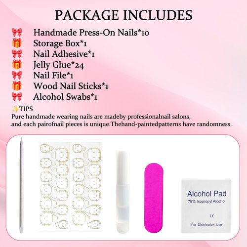 10 Pcs Handmade Medium Press on Nails Curved Stiletto Luxury Eagle Claw Nude Pink Nails Press Ons Full Cover Glossy Dragon Claw False Nails Reusable Acrylic Stick on Nail for Women（M）
