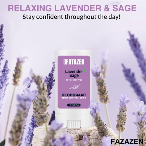 Skiennix Aluminum-Free Deodorant | Natural Lavender & Sage Odor Control for Sensitive Skin - 0.53oz