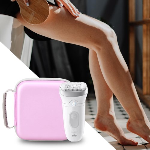 FBLFOBELI EVA Hard Case Compatible with Braun Silk-épil 7 SE7-041/SE7-141/Silk-épil 5 5-620/5 SE5-230/Silk-épil 9 9-890/9 9-880/9 9-720 Epilator Facial Hair Removal (Purple)