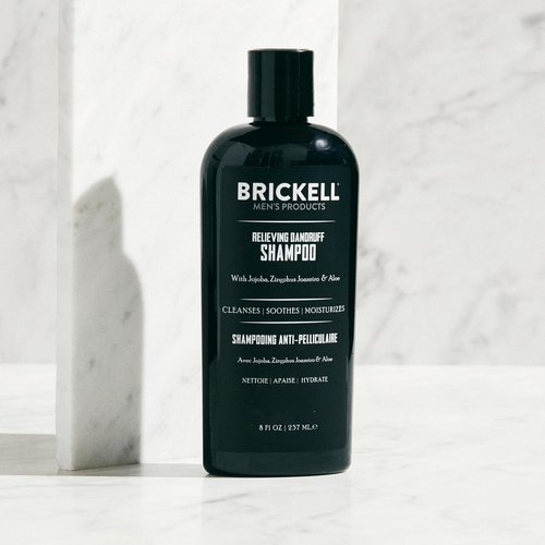 Brickell Men's Dandruff Shampoo - Natural & Organic Formula Soothes Scalp | 8 oz