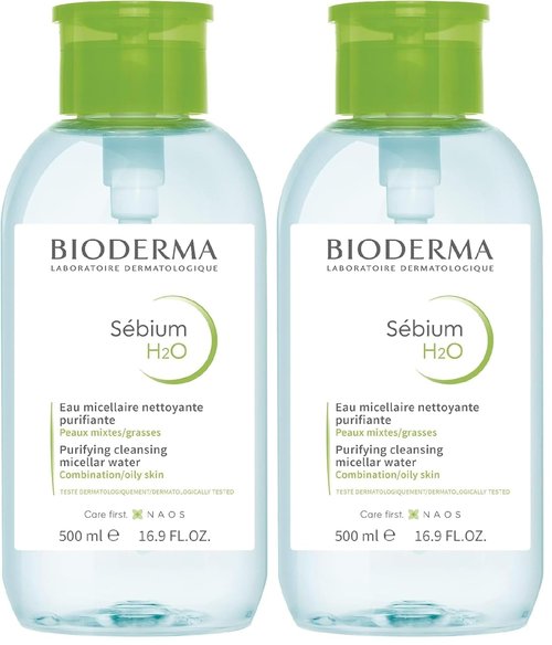 Bioderma - Sébium H2O Micellar Water - Gentle Facial Cleanser & Makeup Remover for Oily Skin