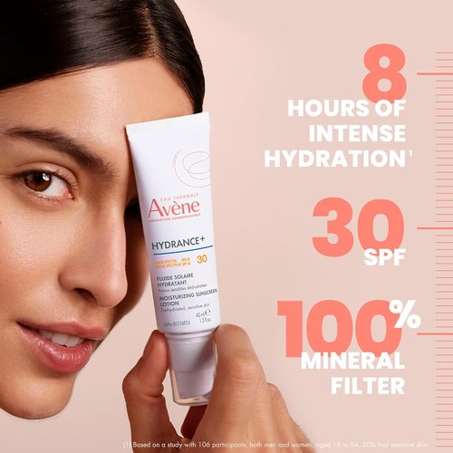 Avène Hydrance+ Moisturizing Sunscreen Lotion - SPF 30 | Lightweight Hydration 1.3 Fl Oz