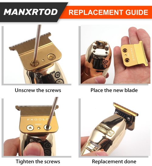 FXGOLD 2.0 Replacement Blade - Ultra Precise DLC for BaBylissPRO FX787 & FX726 Trimmers | FX707Z Gold