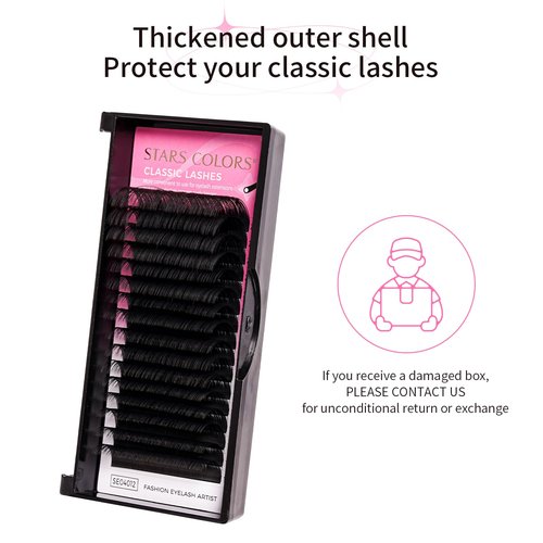 Eyelash Extensions 0.03/0.05/0.07/0.10/0.15/0.20 C CC D DD Curl 7-15mm Individual Lashes Premium Classic Lash Soft Matte Dark Professional Eyelashes Extension(0.05-CC-MIX)