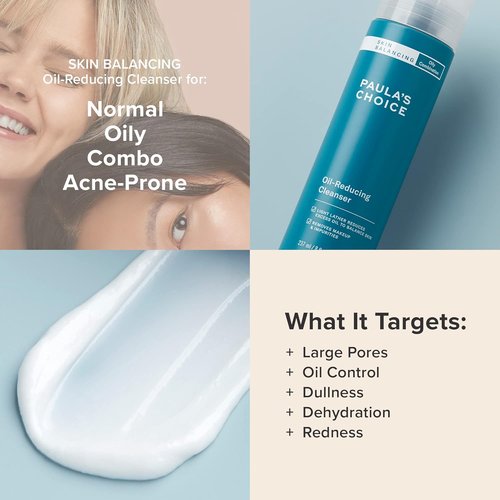 Paula's Choice SKIN BALANCING Cleanser - Oil-Reducing Face Wash with Aloe & Coconut for Oily Skin