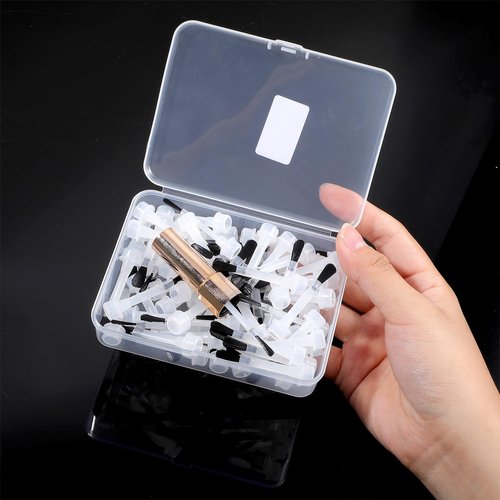 66pcs Nail Polish Brush Replacement Disposable Nail Polish Brushes With Handle Plastic Nail Art Brush Set Soft Bristles Nail Brushes Dip Liquid Replacement Brushes Nail Design Accessories