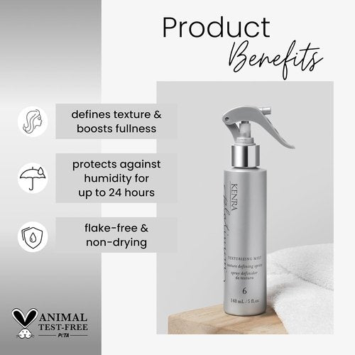 Kenra Platinum Texturizing Mist 6 - Texture Defining Spray for Fullness & Humidity Protection | All Hair Types