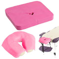 Skiennix Disposable Face Cradle Covers - 100 Pack Massage Headrest Covers for Spa | 12 x 15.5 Inches (Pink)