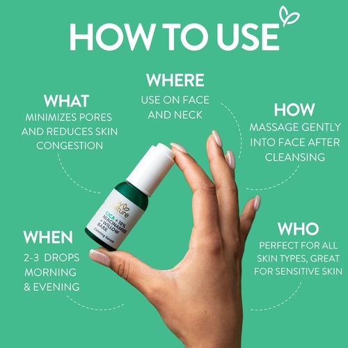 By Nature Calming Face Serum - Cica+10% Niacinamide+Willow Bark - Purifying Facial Serum with Cica Plant Extract & Texture Enhancing Niacinamide - Skincare from New Zealand - 1 fl. Oz